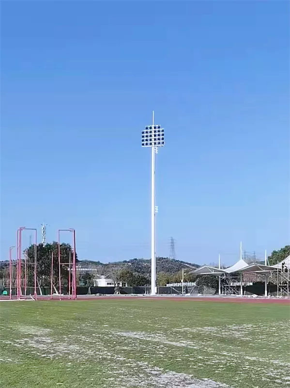 20220310溫州大學亞運會訓練場35米28800W爬梯式高桿燈-1